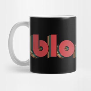 Blondie - Retro Rainbow Typography Style 70s Mug